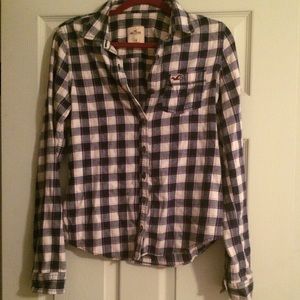 Hollister plaid flannel size M